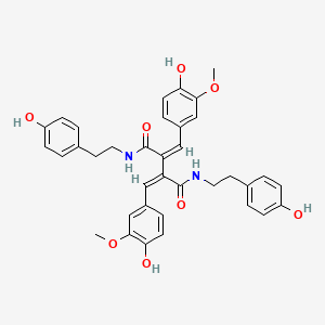 molecular formula C36H36N2O8 B1237249 Hyoscyamide 