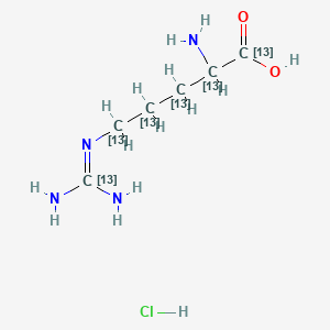 molecular formula C6H15ClN4O2 B12372490 Arginine-13C6 (hydrochloride) 