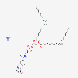 azane;[(2R)-3-[2-[[4-[(2,5-dioxopyrrol-1-yl)methyl]cyclohexanecarbonyl]amino]ethoxy-hydroxyphosphoryl]oxy-2-[(Z)-octadec-9-enoyl]oxypropyl] (Z)-octadec-9-enoate