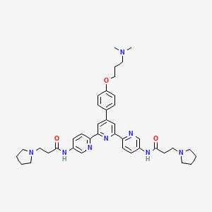 molecular formula C40H50N8O3 B12372549 G-quadruplex ligand 1 