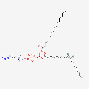 molecular formula C43H83N4O8P B12372558 2-[2-azidoethyl(dimethyl)azaniumyl]ethyl [(2R)-3-hexadecanoyloxy-2-[(Z)-octadec-9-enoyl]oxypropyl] phosphate 