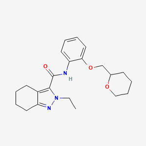 molecular formula C22H29N3O3 B12372562 2-ethyl-N-[2-(oxan-2-ylmethoxy)phenyl]-4,5,6,7-tetrahydroindazole-3-carboxamide 