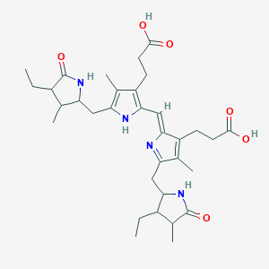 molecular formula C33H46N4O6 B1237259 Stercobilin 