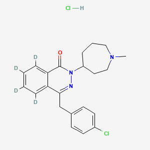 4-[(4-Chlorophenyl)methyl]-5,6,7,8-tetradeuterio-2-(1-methylazepan-4-yl)phthalazin-1-one;hydrochloride