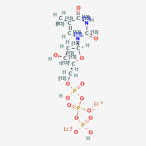 Deoxythymidine-5'-triphosphate-13C10,15N2 (dilithium)