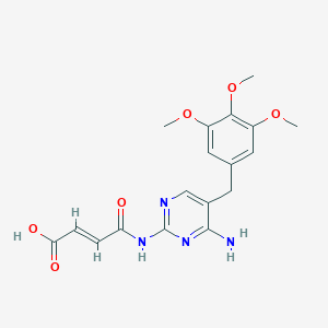 molecular formula C18H20N4O6 B12372623 Trimethoprim fumaric acid 