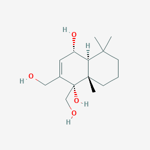 molecular formula C15H26O4 B12372649 12-Hydroxyalbrassitriol 