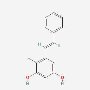 4-methyl-5-[(E)-2-phenylethenyl]benzene-1,3-diol