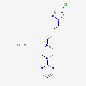 2-(4-(4-(4-Chloro-1H-pyrazol-1-yl)butyl)piperazin-1-yl)pyrimidine hydrochloride