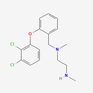 molecular formula C17H20Cl2N2O B12372796 N'-[[2-(2,3-dichlorophenoxy)phenyl]methyl]-N,N'-dimethylethane-1,2-diamine 