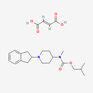 Isobutyl N-(1-indan-2-yl-piperid-4-yl)-N-methylcarbamate furamate