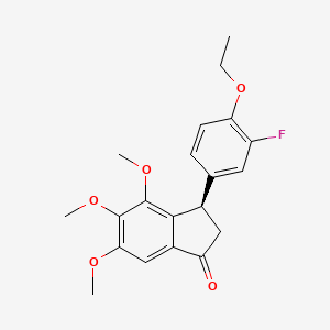 molecular formula C20H21FO5 B12372836 Tubulin polymerization-IN-59 