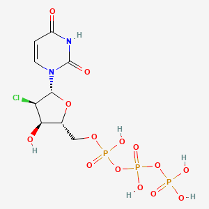 molecular formula C9H14ClN2O14P3 B1237285 2'-Chloro-2'-deoxyuridine 5'-triphosphate CAS No. 61468-91-5