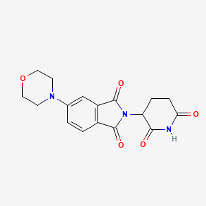 molecular formula C17H17N3O5 B12372871 2-(2,6-Dioxopiperidin-3-yl)-5-morpholinoisoindoline-1,3-dione 