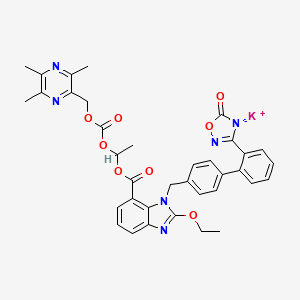 molecular formula C36H33KN6O8 B12372874 Azilsartan mepixetil potassium CAS No. 2153458-32-1