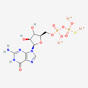 trilithium;[[(2R,4S,5R)-5-(2-amino-6-oxo-1H-purin-9-yl)-3,4-dihydroxyoxolan-2-yl]methoxy-oxidophosphoryl]oxy-sulfidophosphinate