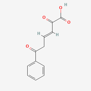 molecular formula C12H10O4 B1237293 2,6-二氧代-6-苯基己-3-烯酸 