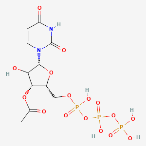 [(2R,3R,5R)-5-(2,4-dioxopyrimidin-1-yl)-4-hydroxy-2-[[hydroxy-[hydroxy(phosphonooxy)phosphoryl]oxyphosphoryl]oxymethyl]oxolan-3-yl] acetate