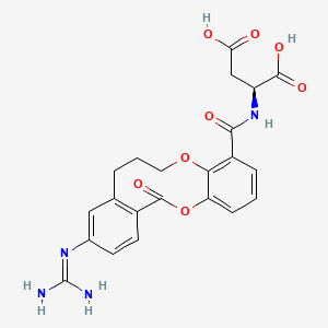 molecular formula C22H22N4O8 B12372949 Human enteropeptidase-IN-3 