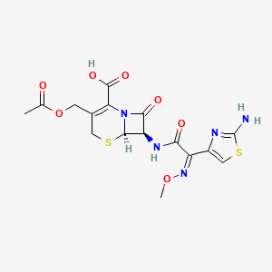 molecular formula C16H17N5O7S2 B1237298 头孢噻肟 CAS No. 60846-21-1