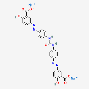 disodium;5-[[4-[[4-[(3-carboxylato-4-hydroxyphenyl)diazenyl]phenyl]carbamoylamino]phenyl]diazenyl]-2-hydroxybenzoate