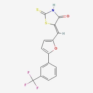 5-[5-[3-(Trifluoromethyl)phenyl]-2-furylmethylene]-2-thioxothiazolidine-4-one