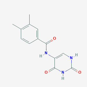 molecular formula C13H13N3O3 B12373039 N-(2,4-dioxo-1,2,3,4-tetrahydropyrimidin-5-yl)-3,4-dimethylbenzamide 