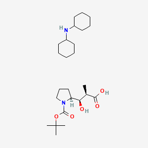 N-cyclohexylcyclohexanamine;(2R,3R)-3-hydroxy-2-methyl-3-[(2S)-1-[(2-methylpropan-2-yl)oxycarbonyl]pyrrolidin-2-yl]propanoic acid