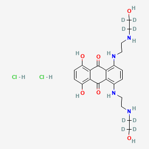 molecular formula C22H30Cl2N4O6 B12373073 Mitoxantrone-d8 (dihydrochloride) 