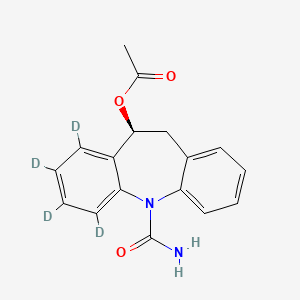 molecular formula C17H16N2O3 B12373111 Eslicarbazepine acetate-d4 