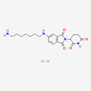 Pomalidomide-5-C7-NH2 (hydrochloride)