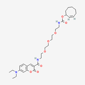 molecular formula C31H45N3O8 B12373144 Coumarin-PEG3-TCO 