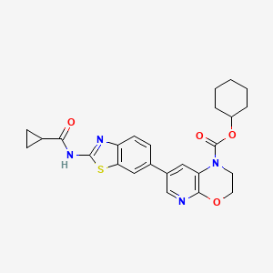 molecular formula C25H26N4O4S B12373190 Necrosis inhibitor 3 