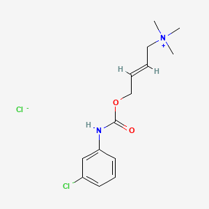 4-(N-(3-Chlorophenyl)carbamoyloxy)-2-butenyltrimethylammonium