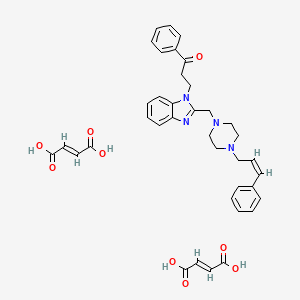 3-(2-((4-Cinnamyl-1-piperazinyl)methyl)-1H-benzimidazol-1-yl)propiophenone dimaleate