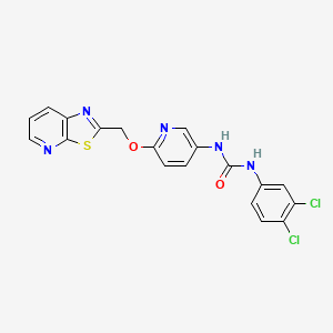 molecular formula C19H13Cl2N5O2S B12373222 sEH/FLAP-IN-1 