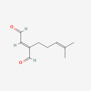 molecular formula C10H14O2 B1237324 (E)-2-(4-甲基戊-3-烯基)丁-2-烯二醛 CAS No. 121325-68-6