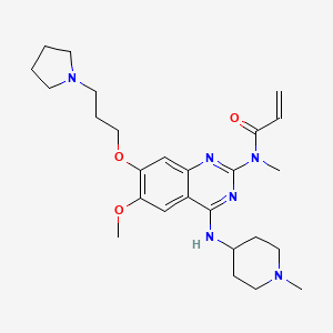 molecular formula C26H38N6O3 B12373258 Antitumor agent-101 