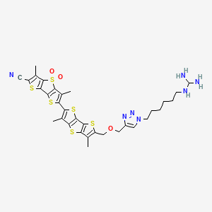 molecular formula C32H35N7O3S6 B12373263 Arg-Flipper 34 