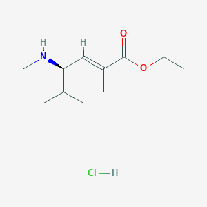 (R,E)-ethyl 2,5-dimethyl-4-(methylamino)hex-2-enoate hydrochloride