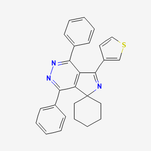 1',4'-Diphenyl-7'-thiophen-3-ylspiro[cyclohexane-1,5'-pyrrolo[3,4-d]pyridazine]