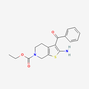 Ethyl 2-amino-3-benzoyl-4,7-dihydrothieno(2,3-c)pyridine-6(5H)-carboxylate