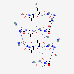 H-Ala-Leu-Tyr-Lys-Lys-Leu-Leu-Lys-Lys-Leu-Leu-Lys-Ser-Ala-Lys-Lys-Leu-Gly-OH