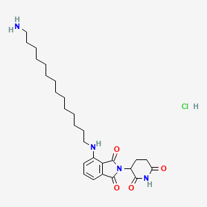 molecular formula C27H41ClN4O4 B12373302 Thalidomide-NH-C14-NH2 (hydrochloride) 