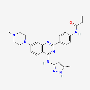 molecular formula C26H28N8O B12373303 Aurora Kinases-IN-4 