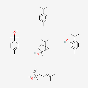 molecular formula C50H82O4 B1237338 Thyme oil CAS No. 8007-46-3
