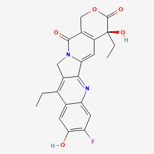 (19S)-10,19-diethyl-6-fluoro-7,19-dihydroxy-17-oxa-3,13-diazapentacyclo[11.8.0.02,11.04,9.015,20]henicosa-1(21),2,4,6,8,10,15(20)-heptaene-14,18-dione