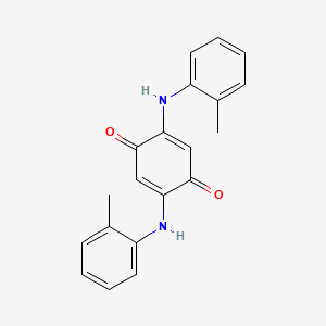 molecular formula C20H18N2O2 B12373479 2,5-Bis(2-methylanilino)cyclohexa-2,5-diene-1,4-dione 