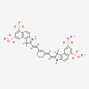 molecular formula C40H37K3N2O12S4 B12373507 Sulfo-Cy7.5 dimethyl 