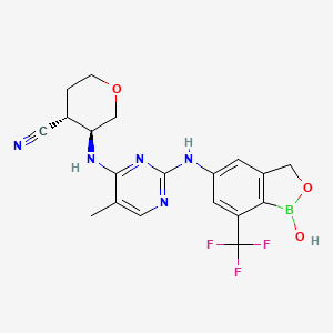 molecular formula C19H19BF3N5O3 B12373516 Jak1/2-IN-1 